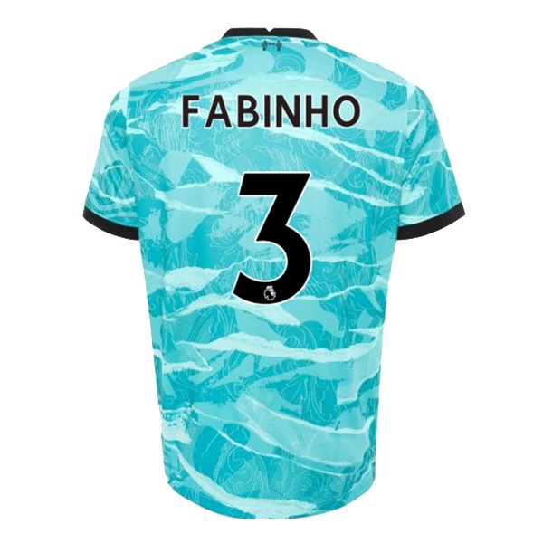 Maillot Football Liverpool NO.3 Fabinho Exterieur 2020-21 Bleu